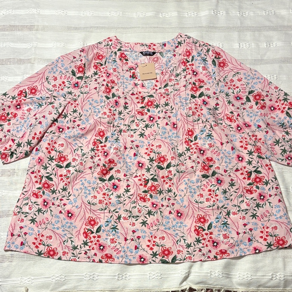 BloomChic Pink Floral Blouse
